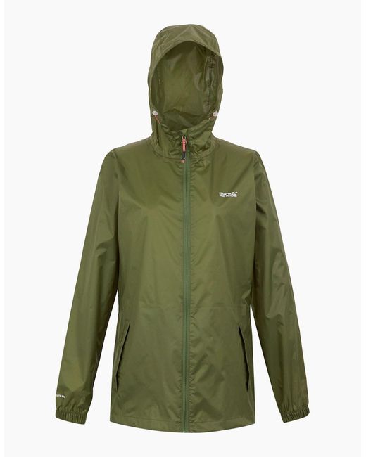 Regatta Green Ladies Pack It Iii Waterproof Jacket