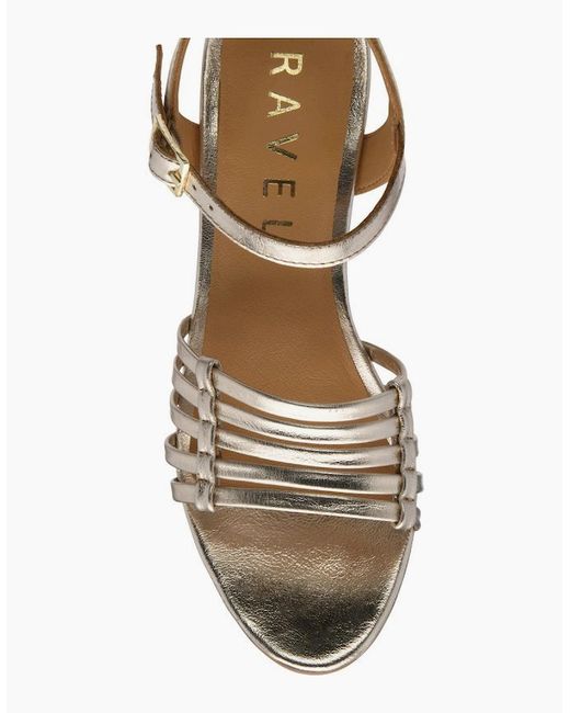 Ravel Metallic Kiplin Heeled Sandals
