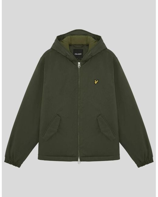 Lyle & Scott Green Padded Water Resistant Jacket for men
