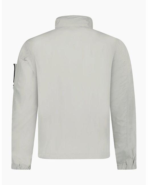 Stone Island White Micro Twill Jacket for men
