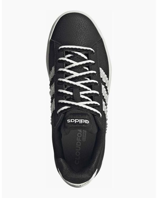 Adidas Black Grand Court 3.0 Trainers for men