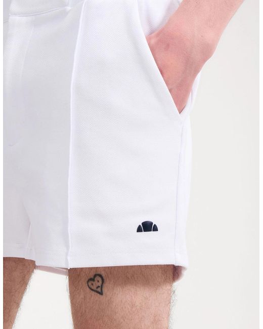 Ellesse White Reliani Short for men