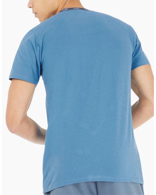 Ellesse Blue Alona T Shirts Crew Neck Short Sleeve Casual Summer Cotton Tee for men