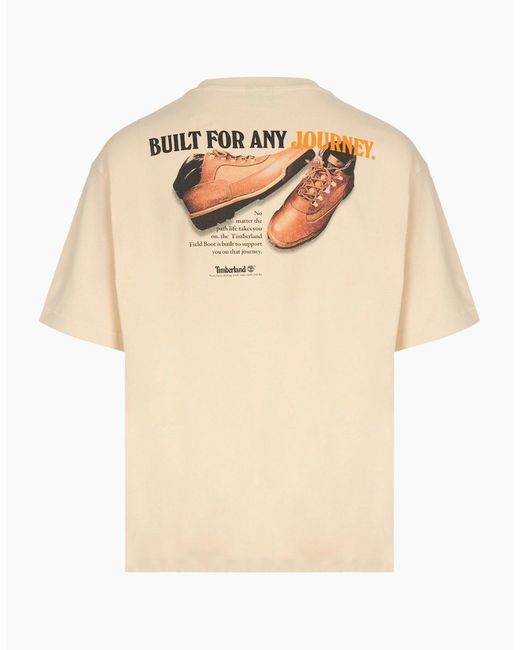 Timberland Natural Graphic Cotton T-Shirt for men