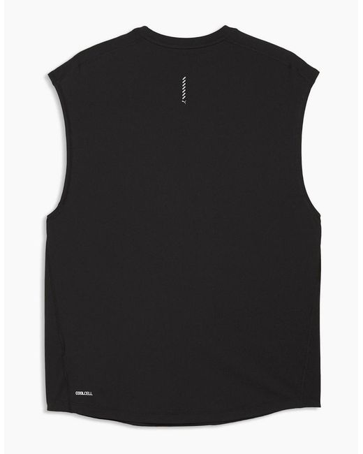 PUMA Black Run Coolcell Performance Gym Vest for men
