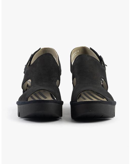 Fly London Black Baif585Fly Sandals