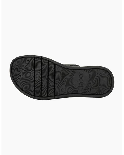 Gabor Black Abe Mule Sandals