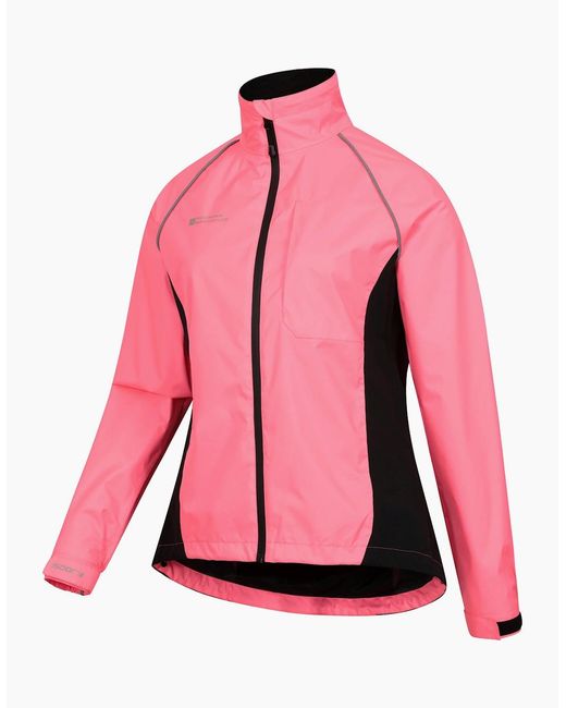 Mountain Warehouse Pink Ladies Adrenaline Ii Iso-Viz Waterproof Jacket