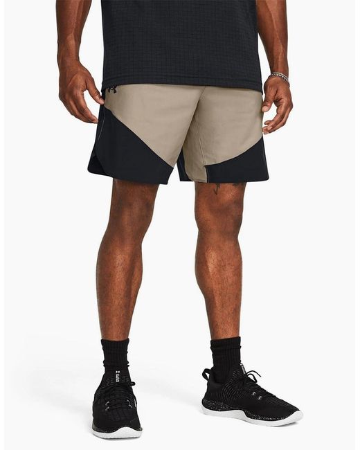 Under Armour Gray Elite Hybrid Bermuda Shorts for men