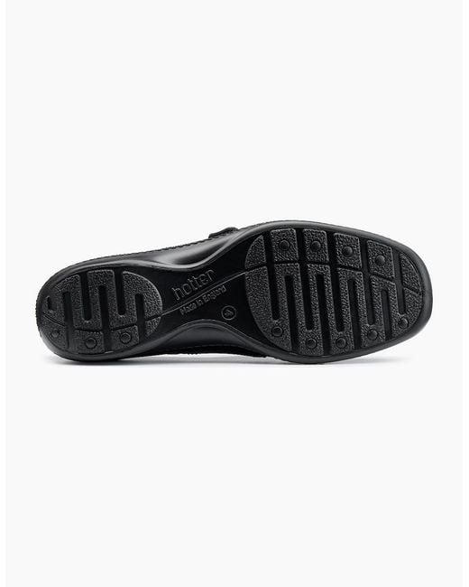 Hotter Black Charity Mary Jane Shoes