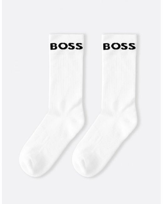 Boss White Boss 2 Pack Rs Sport Socks Nos for men