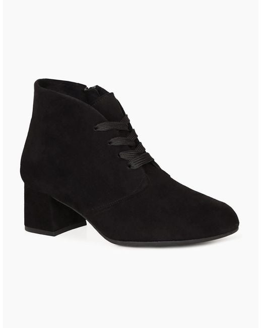 Gabor Black Tiff Ankle Boots