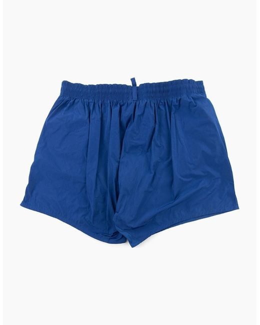 DSquared² Blue Dsquared Side Leg Short for men