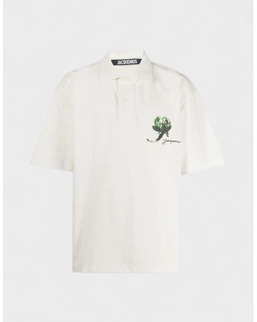 Jacquemus White Le Polo Mala for men