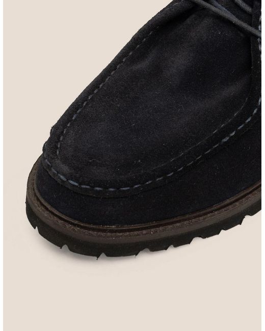 Oswin Hyde Black Joshua Suede for men