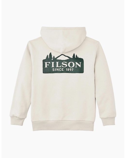 Filson White Prospector Graphic Hood for men