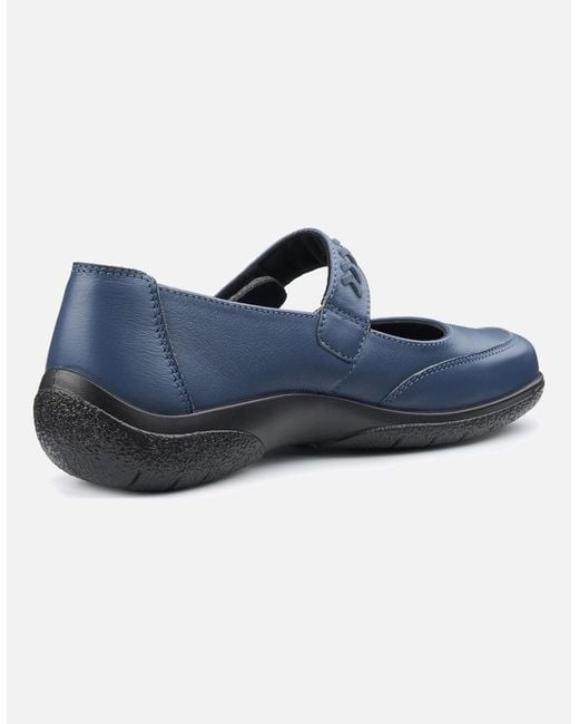 Hotter Blue Honour Mary Jane Shoes