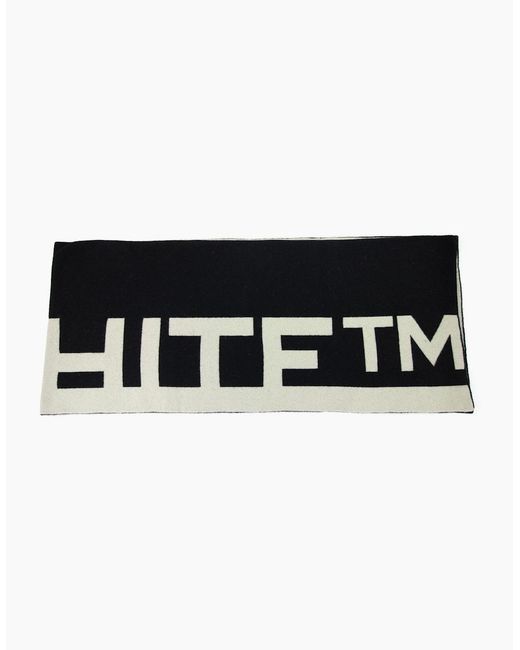 Off-White c/o Virgil Abloh Black Off Logo Felted Wool Scarf