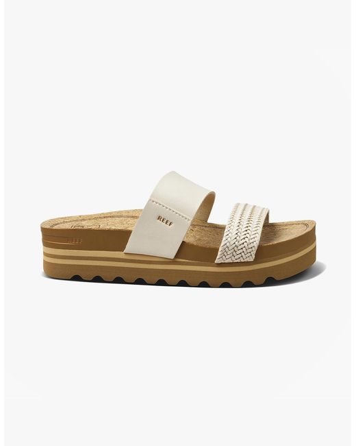 Reef Natural Cushion Vista Platform Sandals Vintage
