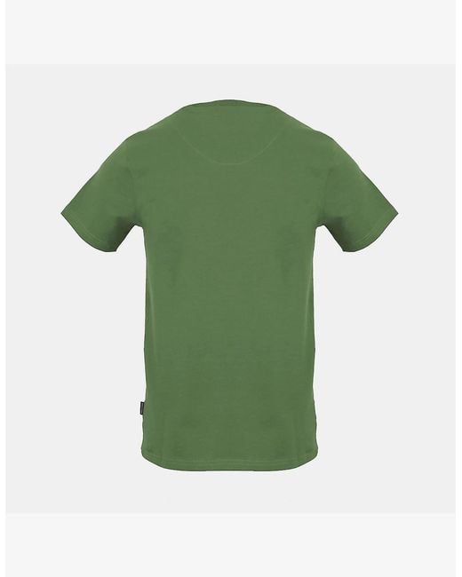 Aquascutum Green Crew Neck Short Sleeve Regular Fit T-Shirt for men