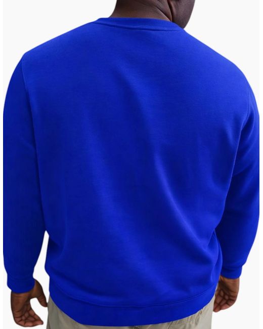 Nike Blue Club Fn3886 Fleece Crew Sweatshirt Pullover for men