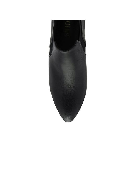 Lotus Black Kristina High Cut Court Shoes