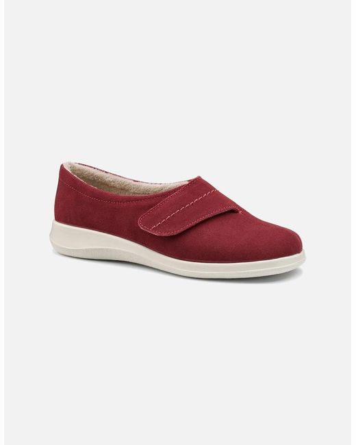 Hotter Red Wrap Slippers