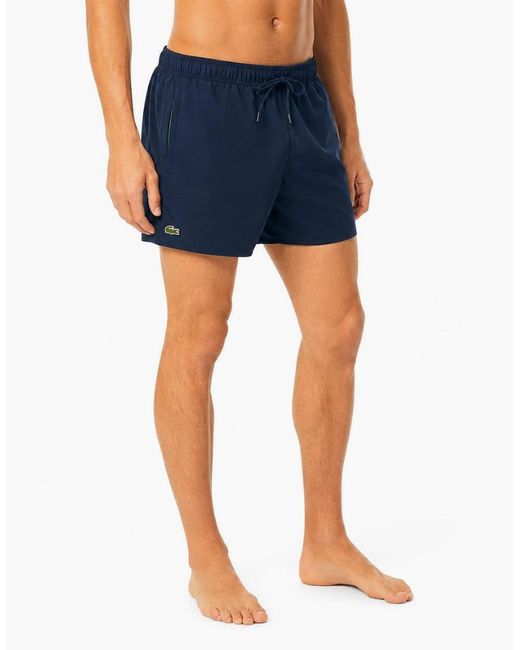 Lacoste Blue Quick-Dry Swim Shorts for men