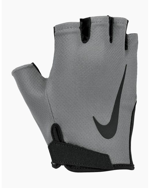 Nike Gray Gym Essential 2024 Fitness Fingerless Gloves for men