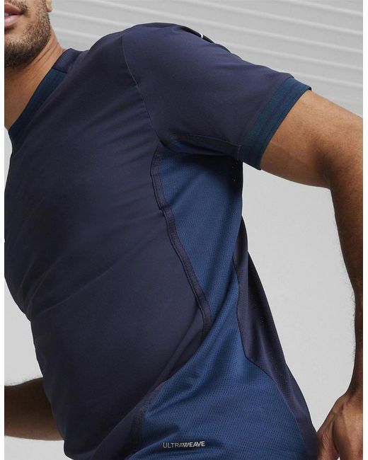 PUMA Blue Teamfinal Jersey T-Shirt for men
