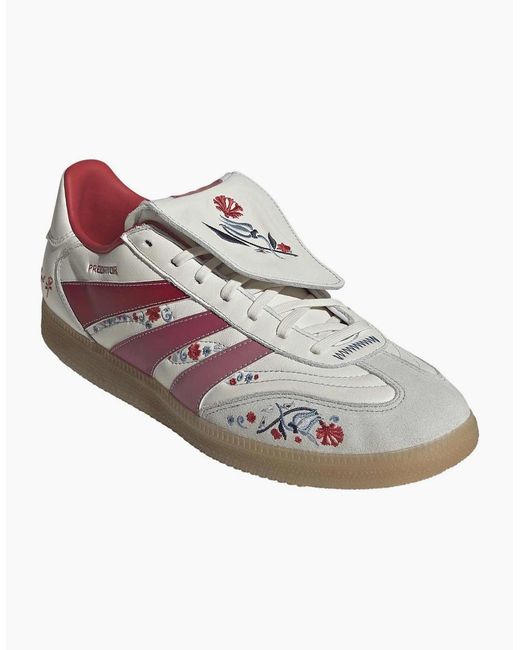Adidas Predator Pink Predator Freestyle Floral Lace Up Road Shoes for men