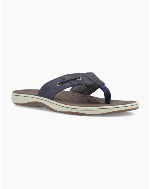 Sperry Top-Sider Blue Sperry Baitfish Leather Sandals for men