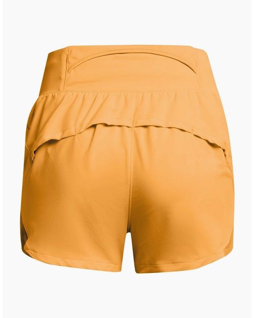 Under Armour Orange Run Stamina 3 Running Shorts