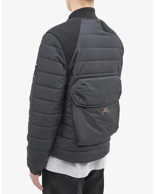 A_COLD_WALL* Black Asymmetrical Padded Jacket for men