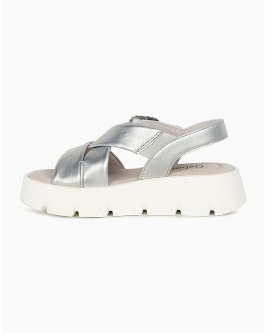 Gabor Gray Daphne Sandals