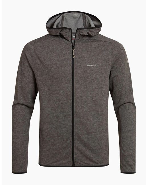Craghoppers Gray Deft Nosilife Full Zip Hoodie for men