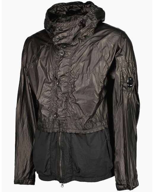 C P Company Black Taylon L Mixed Lens Jacket for men