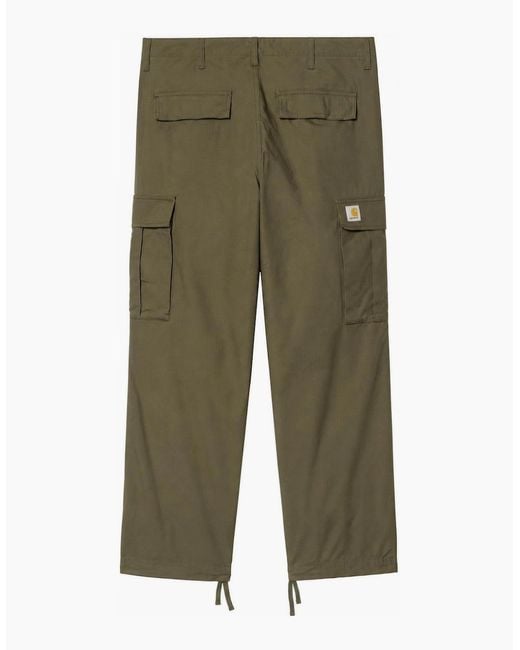 Carhartt Green Regular Cargo Pant Cypress Rinsed for men