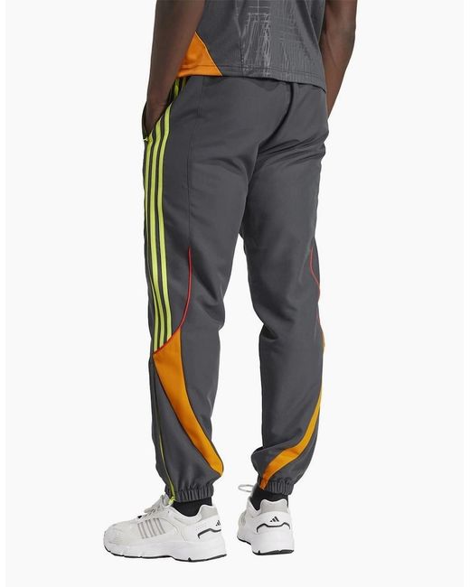 Adidas Blue Lafc Logo Print Slim Track Pants for men