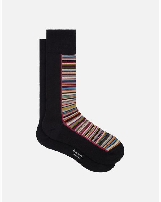 Paul Smith Black Half Signature Socks 92 for men