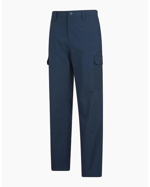 Mountain Warehouse Blue Delta Stretch Cargo Trousers for men