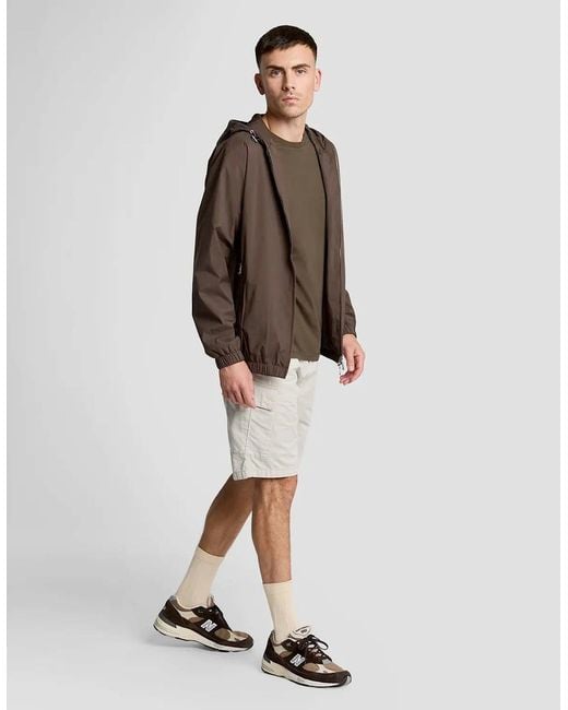 Lyle & Scott White Lyle & Scott Cargo Shorts for men