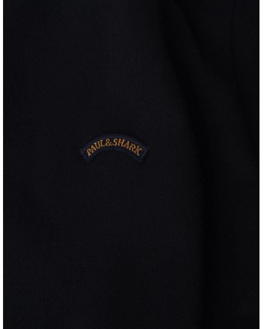 Paul & Shark Blue Pure Cotton Jersey Badge T Shirt for men