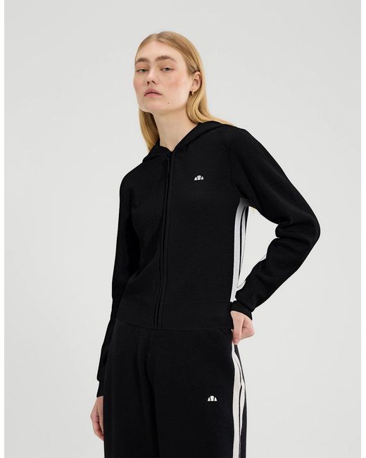 Ellesse Black Laneisa Knitted Fz Hoodie