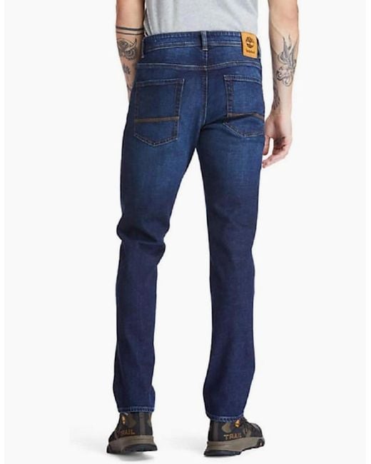Timberland Blue Sargent Lake Stretch Denim Jean for men