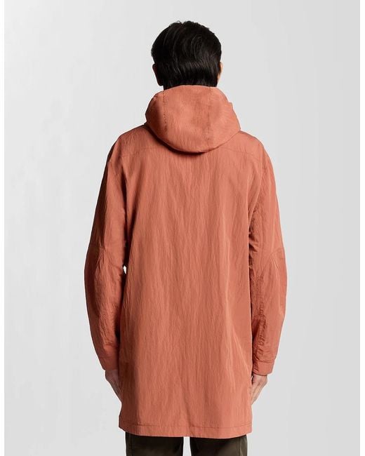 Lyle & Scott Orange Water Resistant Guard Parka for men
