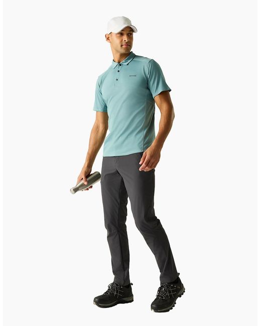 Regatta Blue Virda Logo Polo Shirt for men