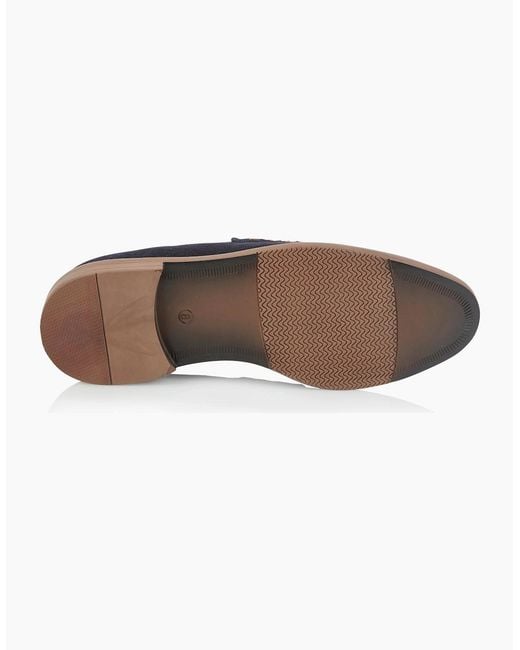 Silver Street London Blue Charleston Loafers for men