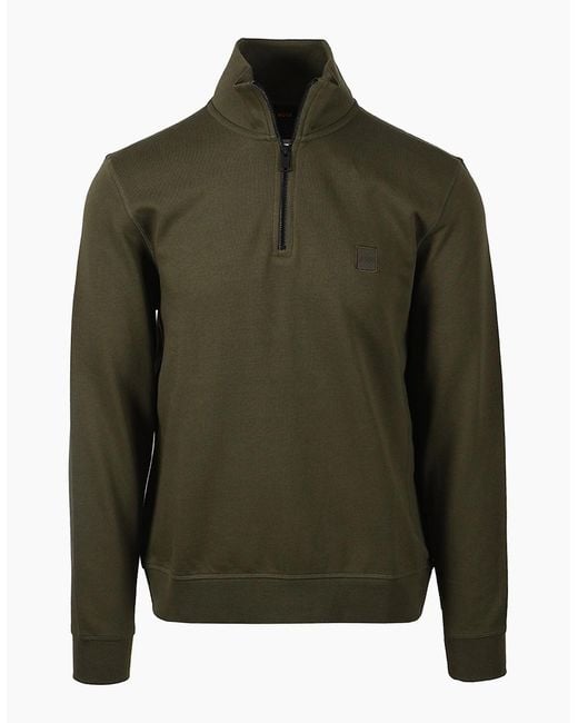 Boss Green Boss Zetrust Half Zip Sweatshirt Bright for men