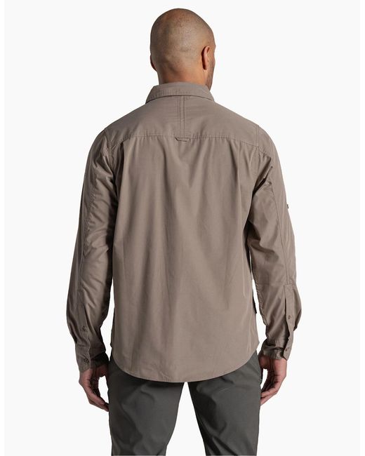 Craghoppers Brown Kiwi Ii Long-Sleeved Shirt for men